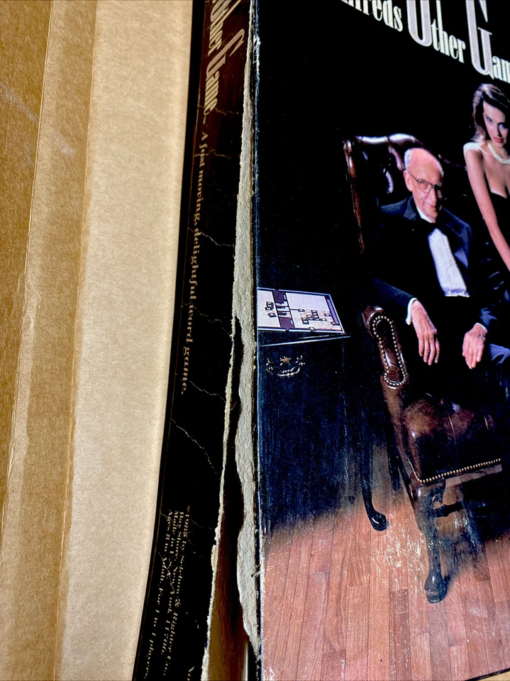 Vintage 1985 Selchow & Righter Scrabble ALFREDS OTHER GAME Box Torn But Compl - Image 2 of 4