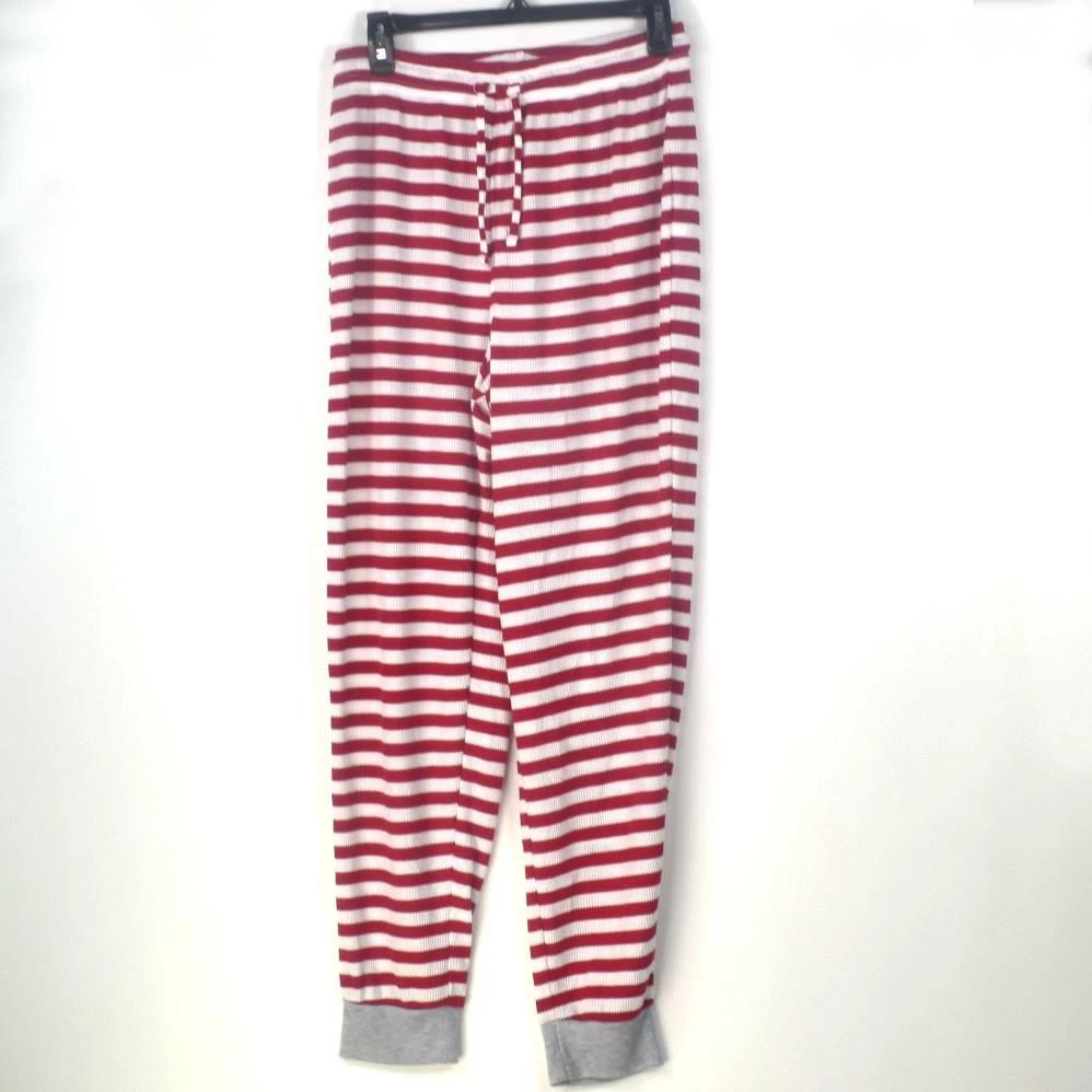 Family PJs Mens Waffle Knit Pajama Pants Red Stripe Size S New eBay