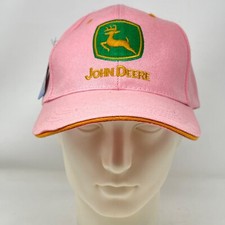 John Deere Womens Pink Baseball Hat Cap Embroidered Yiweike - New