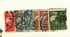 Denmark #192-7 used  ship