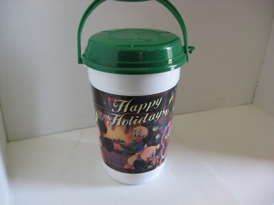 Walt Disney World Popcorn Bucket Christmas Happy Holidays 2014 Mickey Minnie