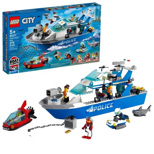 LEGO City Police Patrol Boat 60129 Retired Set - With Instructions