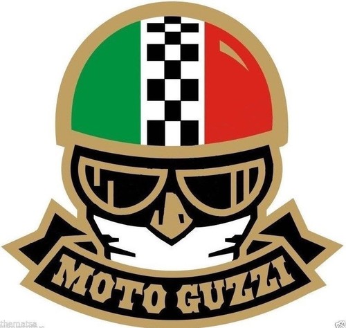 MOTO GUZZI MOTO Elmetto Cassetta degli attrezzi Casco Adesivo Decalcomania  MADE IN USA | eBay