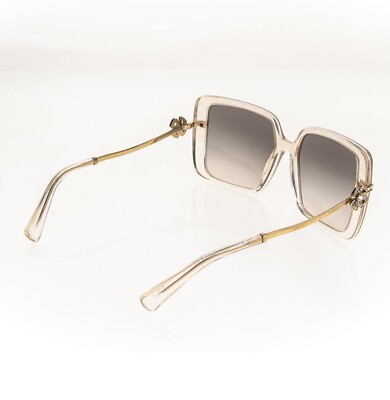 BVLGARI FLOWER BV8243B Gold Pink Peach Opal Crystal Rectangle