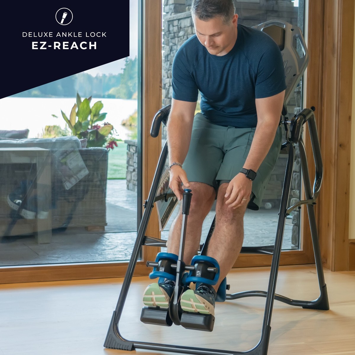 Table D'inversion Teeter FitSpine X3 – FDA Approuvée, Verrouillage EZ-Reach, Angles 20/40/60°, Pour Soulager Les Maux De Dos – Livrée Avec Tapis D'exercices