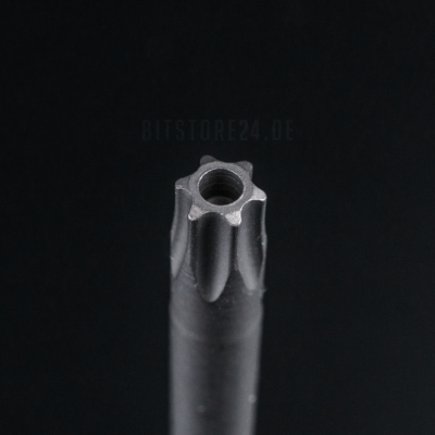 TX Langbit Mit Bohrung Für Sicherheits-TORX TR Schrauben - Wahlweise T10 Bis T25, 90mm Lang