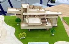 1/75 1/100 Villa 3D Wooden DIY Building Model Kits Assembly Kits Set Gifts
