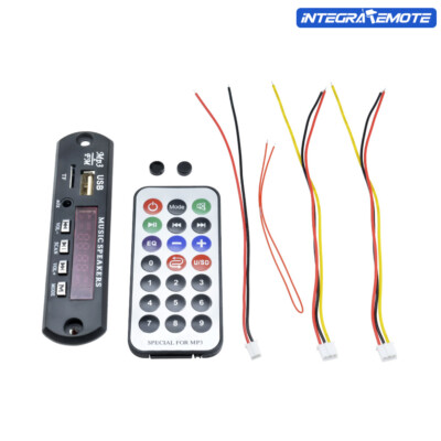 12V Wireless Bluetooth Decoder Board MP3 WMA Audio Module USB TF Radio For Car
