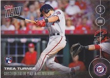 2016 Topps NOW 122 Trea Turner Rookie Debut ONLY 1276 Printed RARE SP RC