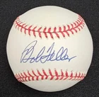 Bob Feller Signed Baseball PSA Cleveland Indians HOF 1962