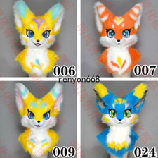 Fursuit Long Fur Husky Dog Fox Mascot Head Party Halloween Fur Cosplay Head