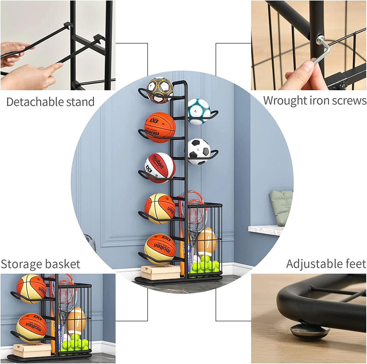 Sports rack 2024 for garage