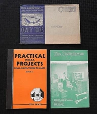 1940's DELTA SHOP MILWAUKEE Tools Brochure Booklet Table Saw PROJECT PLANS MINTY
