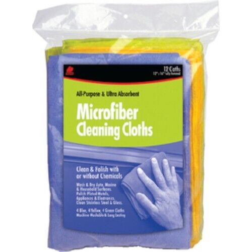 Buffalo Ultra-Absorbent Microfiber Cleaning Cloths - 12" x 16" - Picture 1 of 1