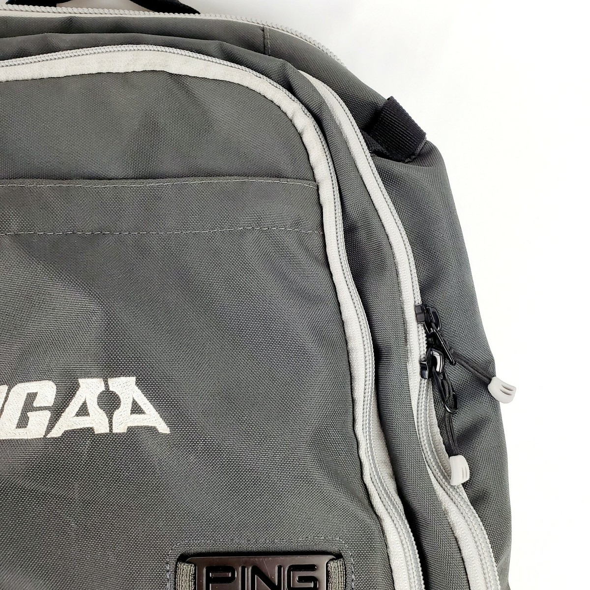 Ping Golf Steel Black Grey Backpack Laptop Bag JGAA Logo