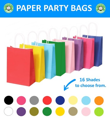 Party Paper Loot Bags - Birthday Hen Wedding Favours Christmas Gift Bag ...