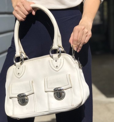 tiny white purse