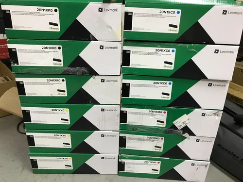Lot 3 Sets Empty Virgin Lexmark 20N1XK0 20N1XC0 20N1XM0 20N1XY0 CS431 Toner