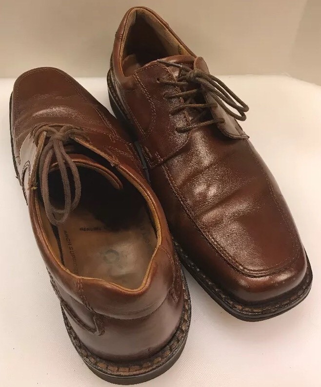 Ecco Edinburgh Derby Oxford Shoes Mens 9 - 9.5 EU 43 Brown Leather Bicycle Toe s-l400.jpg main image 4
