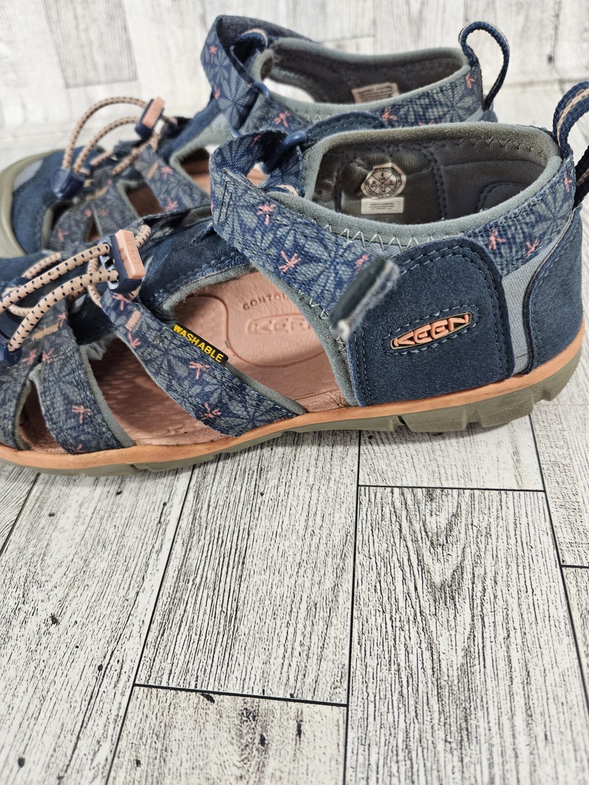 SCARPE SANDALI KEEN SEACAMP II CNX unisex TAGLIA 4 bambini grandi BLU sport acquatici