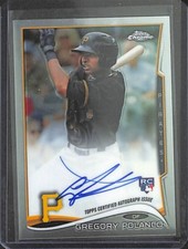 2014 Topps Chrome Rookie Autograph #GP Gregory Polanco