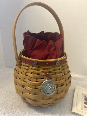 Longaberger 2004 Pasadena Tournament Roses Combo Fabric Liner Lid