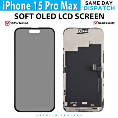  Für iPhone 15 Pro Maxx LCD Soft OLED Display Touchscreen Digitizer gute Qualität