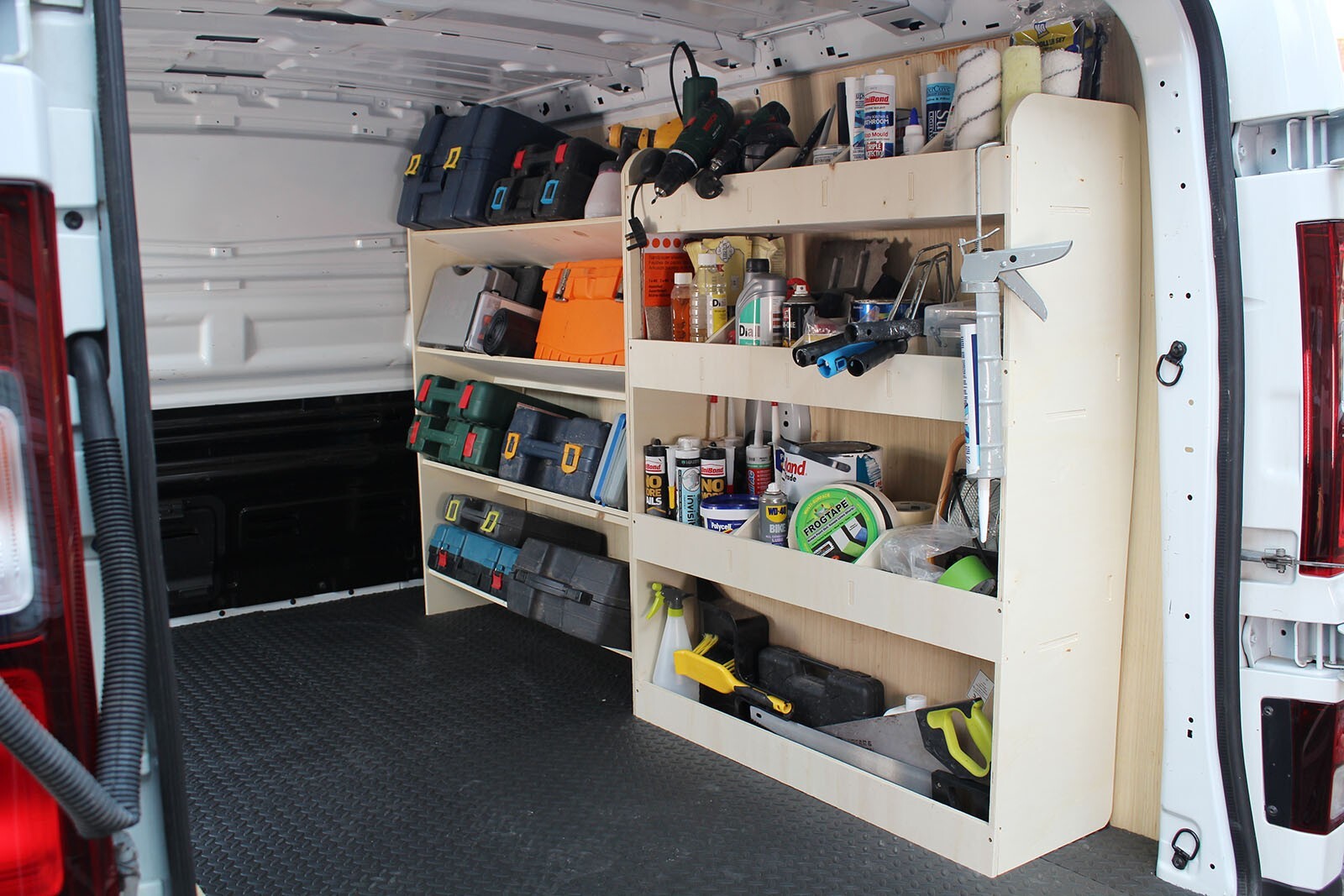 Renault Trafic Traffic LWB 2015+ Van Racking Toolbox Storage DOUBLE UNIT Shelves