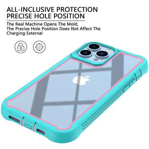 For iPhone 13/12/11/Pro/Max Clear Phone Case Shockproof Belt Clip Holster Cover - Picture 8 of 47