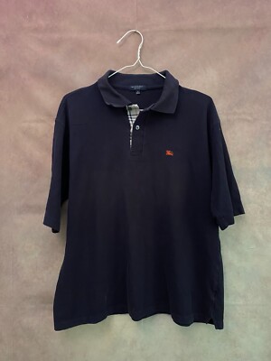 トップス Burberry london black nova poloshirt dl Burberry London Polo T-Shirt Size M Nova Check Black Luxury