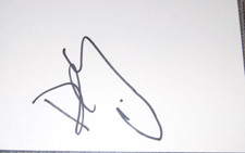 DE LUCAS CHELSEA LEGEND SIGNED  WHITE CARD