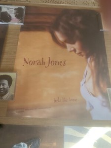 Norah Jones 2004 Feels Like Home Promo Poster 2-Sided Blue Note Arif Mardin Jazz