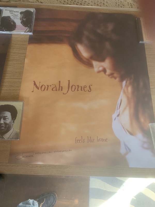 Norah Jones 2004 Feels Like Home Promo Poster 2-Sided Blue Note Arif Mardin Jazz