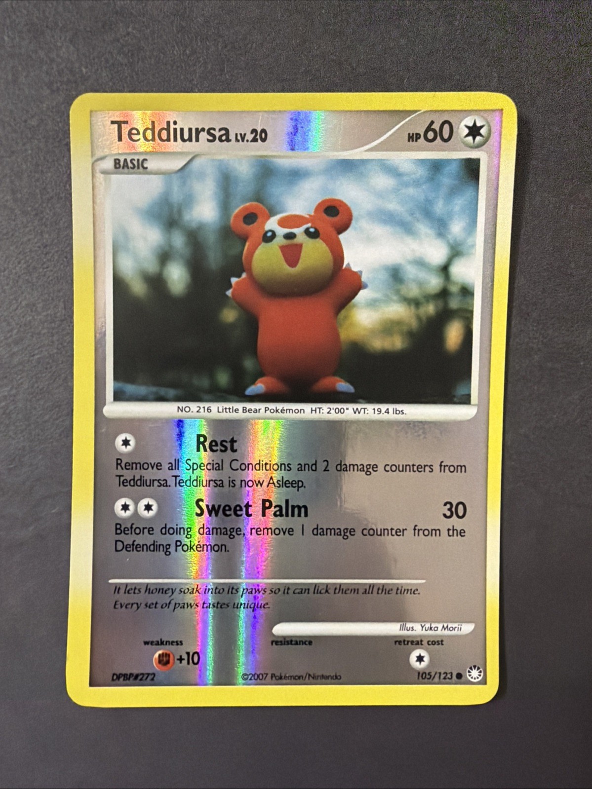 Teddiursa 105/123 Mysterious Treasures Reverse Holo