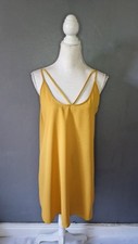Shein Yellow Mustard Strappy Dress, 12-14