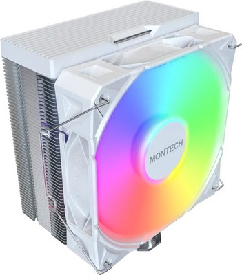 Montech NX400 White CPU-Kühler, ARGB - 120mm, weiß