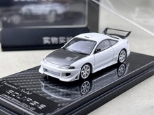 CZ Transcend 1:64 White Carbon 1995 Eclipse GS Sports Model Diecast Display Car 
