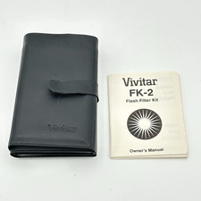 Vivitar WFK-2 Flash Wide-Angle Flash Filter Kit Multiple Colors w/Manual