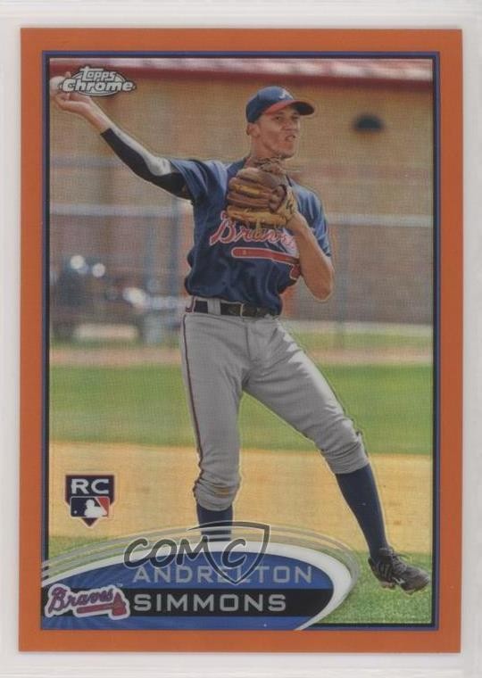2012 Topps Chrome Retail Orange Refractor Andrelton Simmons #182 fm0