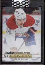 2019-20 Clear Cut Nick Suzuki Rookie Debuts UD Canvas RC