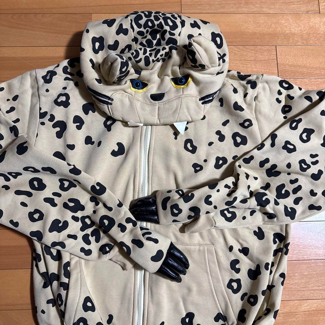 adidas Jeremy Scott size XL Animal Hoodie leopard Full Zip rare
