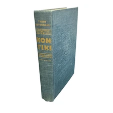 Kon-Tiki Across The Pacific by Raft by Thor Heyerdahl 1950 HC Book 1st Edition 