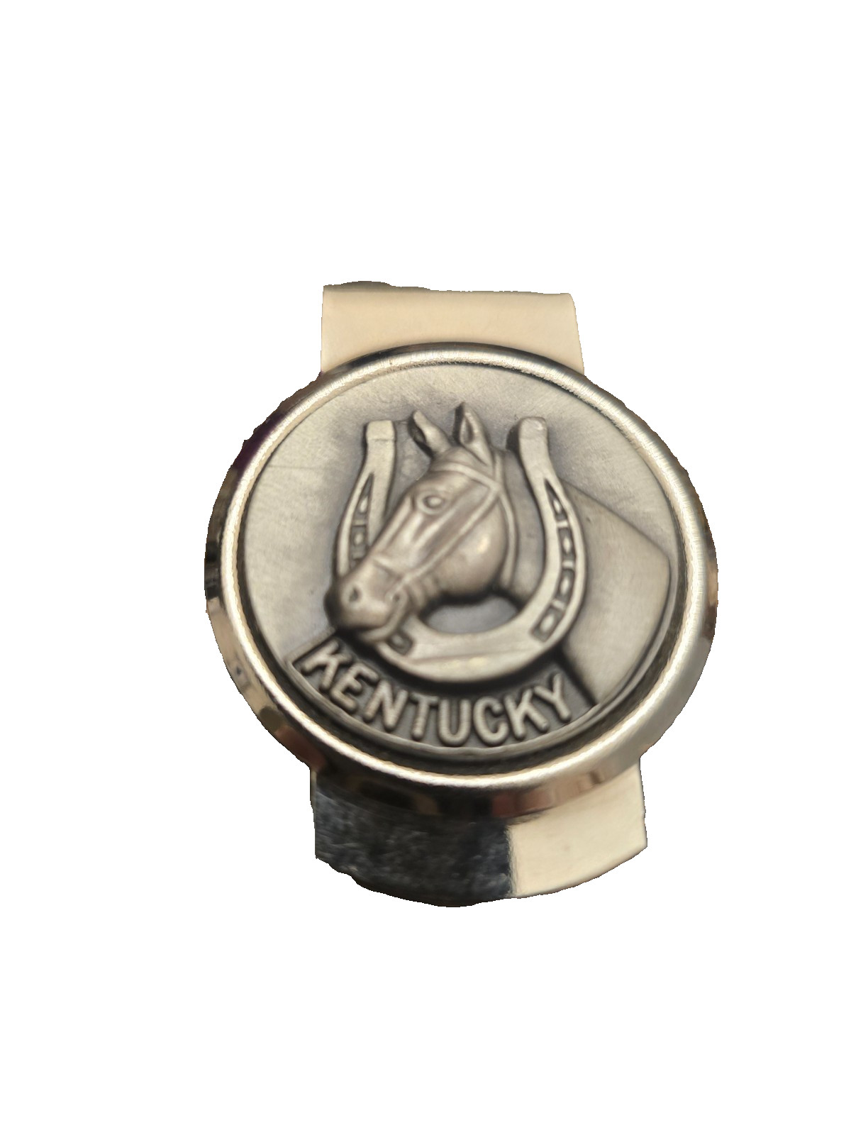 money clip horse head horse shoe Kentucky vintage made  usa-image
