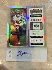 2022 Contenders Bam Zonovan Knight Championship Ticket RC Auto /49 SP
