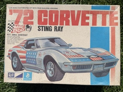 Vintage MPC 500 1972 General Mills Chevrolet Corvette Sting Ray Toy Model Kit