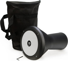 VD Vatan Piccolo Tamburo Darbuka in Alluminio Pressofuso Nero Opaco, 30 Cm.