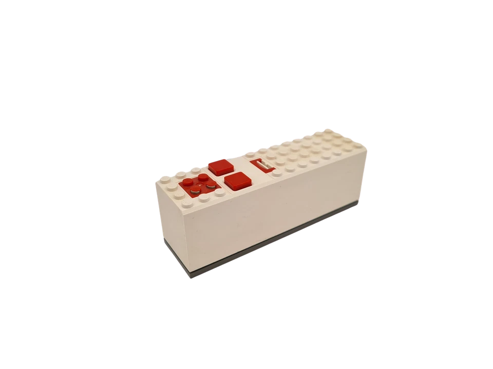 Lego® Eisenbahn RC TRAIN Lok 9V Batteriekasten ALTES MOD WEISS ZUG - Bild 1 von 1