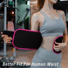 Women Waist Trimmer Belt Sweating Wrap Tummy Stomach Weight Loss Fat Burner Slim