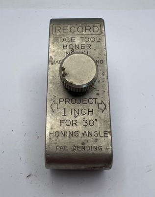 VINTAGE RECORD EDGE TOOL HONER NO 161 HONING GUIDE FOR PLANES CHISEL JOINER