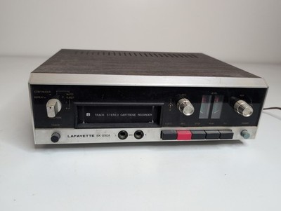 Vintage Lafayette RK-890 A 8-Track Stereo Playback Tape Deck Powers On
